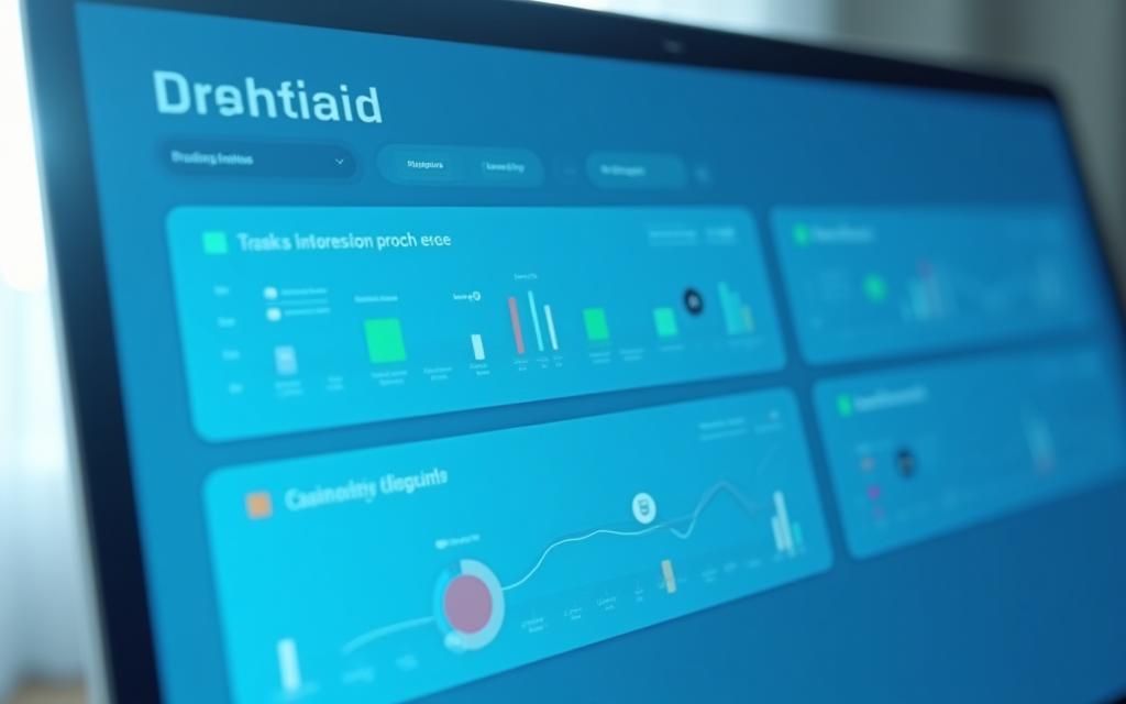Productdashboard met meerdere modules zichtbaar